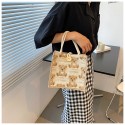 Linen tote bag women's fashion go out linen bag women's 2022 new Korean version of the Western style casual small shoulder bag